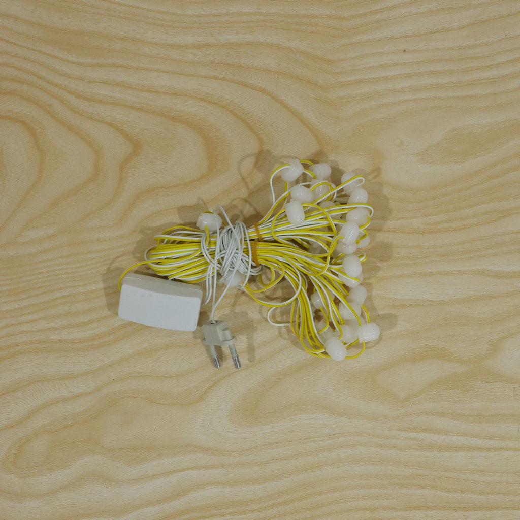 Warm White Bulb Curtain String Lights For Home Decoration (10 Mtr Approx)